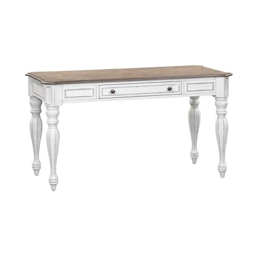 Liberty Furniture Industries Magnolia Manor Lift Top Writing Desk, W56 x D28 x H30, White