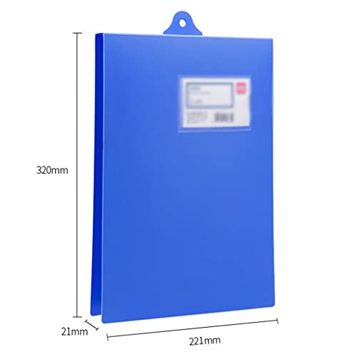 58GXCAAMOT 10 A4 Paper Folder Hanging Clip A4 Folder Board Clip Storage Finishing Clip School Office Storage Clip (Color : A Size