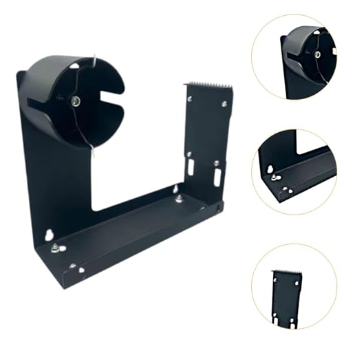 LOUYENOUS Desktop Package Roll Tape Dispenser Easily Cutting Baler Sturdy Practical Manual Packaging Box Sealing Roll Tape Cutter Tool, Black(Black)
