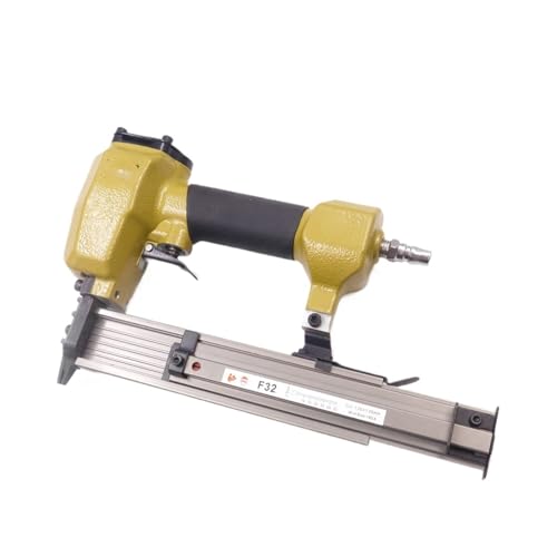 LPXDS Pneumatic Staple Gun,Oil-Free Pneumatic Staple Gun F32 Air Nailer Stapler 18Ga Small Fixing Nail Guns(Color:EU Air Inlet)