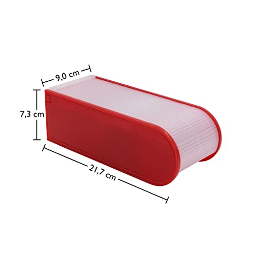 Wedo A8 Card Index Cabinet - Red