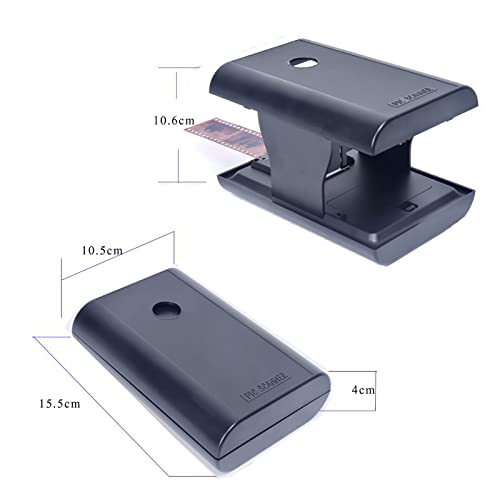 Mobile Film Scanner, Smartphone Film Negative Slide Scanner, Novelty Folding Scanner Support Smartphone System, Support 35mm 135mm Films Slides, for Old Slides to JPG
