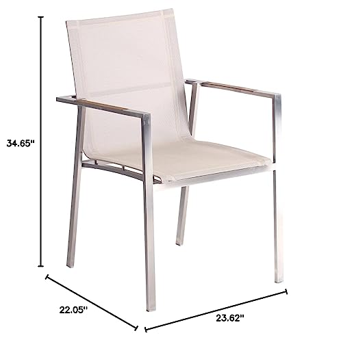 AquaTeak Moda Stacking Sling Chair