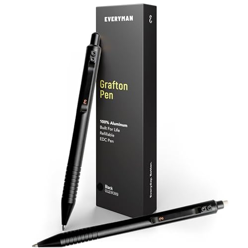 EDC Grafton Black 0.7mm Metal Gel Ink Pen and Mechanical Pencil Set