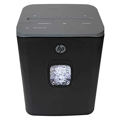 HP - Cross Cut Paper Shredder, 20-Sheet with Slide Top for Office Use