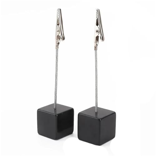 Memo Clip Holder 50 PCS Card Holder Square Memo Clip Photo Office Note