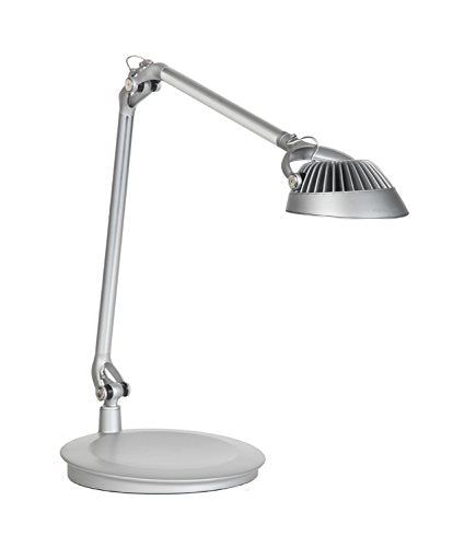 Humanscale Element Vision LED Light: Element Desktop Base - Silver (semi-Matte)