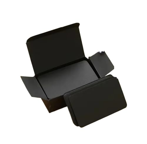 Blank Kraft Paper Business Card 100/300/600pcs Color Word Card Kraft Paper Postcard Retro Blank DIY Handwritten Note Writing Label Bookmark Learning(Black,600pcs)