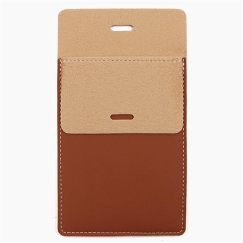 Nuqsx Pocket Protector 6pcs Portable PU Leather Pen Pouch Leak-proof Insert pocket Hospital Business Pen Holder Pen Box Office For Shirts Pants Lab Coats Nurses(Brown)
