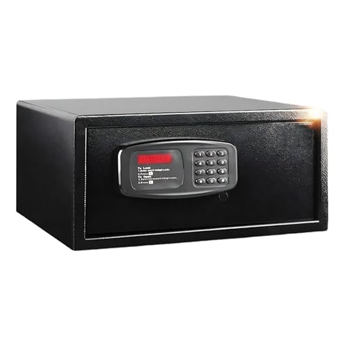 XRRJFYH 1.0 Cuft Security Box Digital Safe Small Safe Box with Key Safebox for Hotel, Office, Home