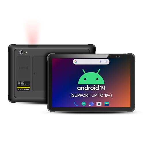 Chainway P100 Wireless Android Tablet Scanner | 2D/1D/QR Barcode Reader | Android 14 (Support to 18+) | WiFi, Bluetooth, GPS, NFC | 10,000mAh All-Day Battery | for Inventory Scanning