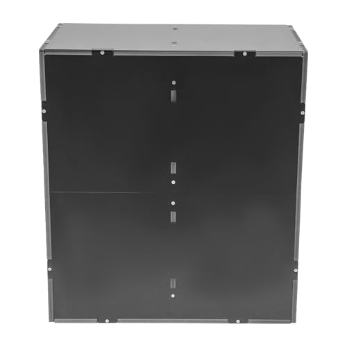 MARTEXBUY Classroom Mailbox, Literature Organizer, 16-Slot Desktop File Sorter Mail Center, Paper Organizer Storage Cabinet for Office School Home (Black)