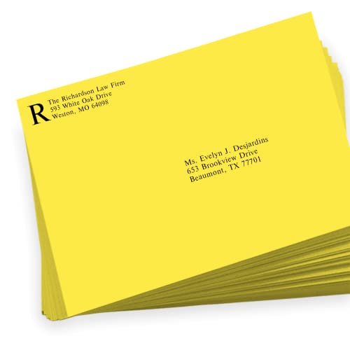 LUXPaper 9 x 12 Booklet Envelopes | Citrus Yellow | 80lb. Text | 500 Qty