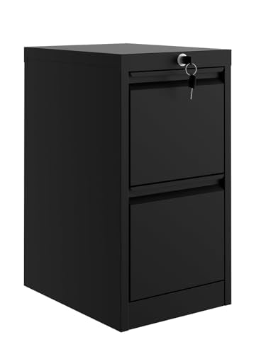 Garvee File Cabinet with 2-Drawer Lock - Vertical Metal Filing Cabinet