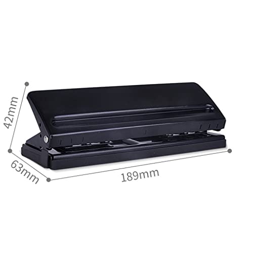 BNISRGLD Adjustable Metal 6 Hole Punch A4/A5/A6/B3/B4/B5 Standard Sheet Planner Scrapbooking Tool