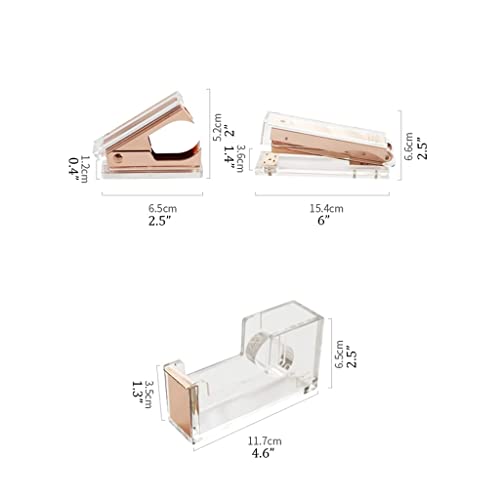 fhda Desk Staplers Acrylic Stapler Portable Transparent Office Desk Staplers Home School Binding Supplies Desktop Stapler Portable Desktop Staplers Home Office Supplies