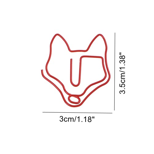 LUMbeimei 50 Pieces Cute Shaped Paper Clips Cartoon Animal Metal Clip Holders