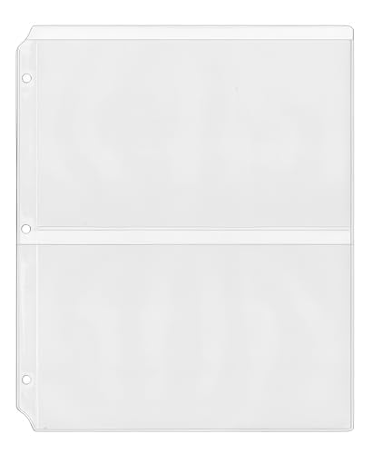 StoreSMART Program & Playbill Binder Page - 2 Pockets per Page - 25-Pack - MC50-PG-25
