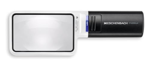 Eschenbach Mobilux LED Handheld Magnifier, 3X, 90 x 54 mm, 8D