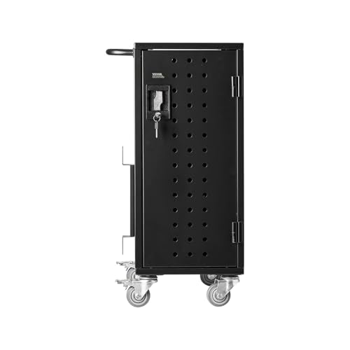 VEVOR 16 Device Charging Station with Lock & Key, Mobile Charging Cart