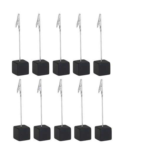 50 Pcs Cube Stand Wedding Table Name Card Holders Party Decor Black