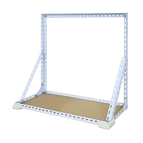 CPU Holder Stand PC Tower Holder, Wall Mounted CPU Holder, Sturdy Metal Frame, Hanging PC Host Case Bracket, Holds Up to 66Lbs, Easy to Install Computer Tower Stand(Size:60 * 20 * 55cm)