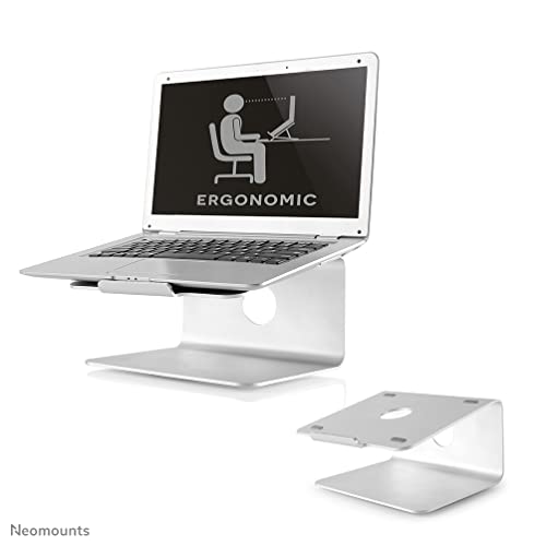 Neomounts Newstar NSLS050 Raised and Rotatable Aluminium Laptop Stand - Silver