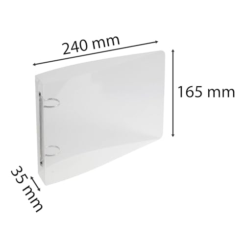 Exacompta 165 x 240 cm 2 Ring Binder - Tansparent