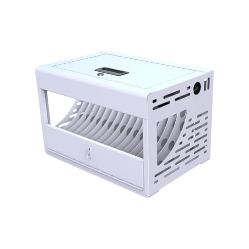 16-Device Charging Station for Laptops/Tablets, Charging Cabinet for iPad/Chromebooks/Laptop Computers, Laptop & Tablet Storage Carts for Classroom/Library/Office/Lockable (White)