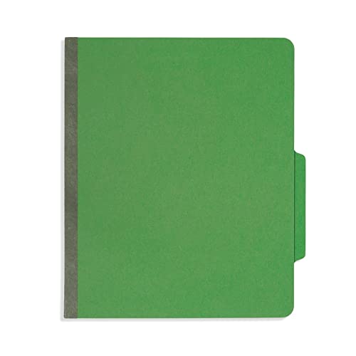 Blue Summit Supplies 10 Green Classification Folders, 3 Divider, Letter