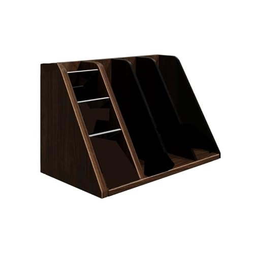 Office Bookshelf Tabletop Classified Bookshelf Office Density Board Storage Rack Document Holder
