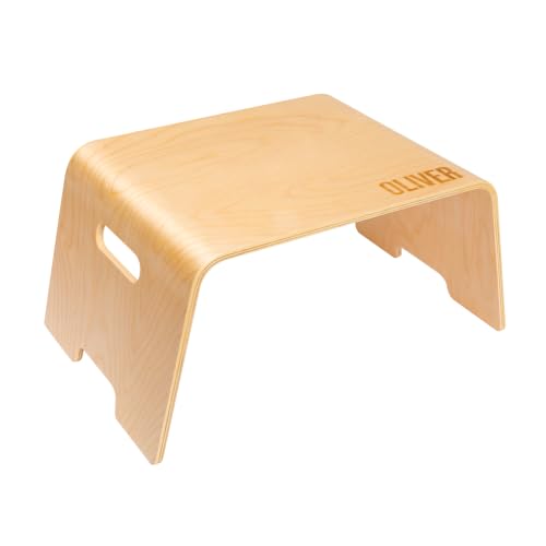 ROSSIE HOME Bentwood Floor Kids Activity Lap Desk – Natural, Custom Engraved