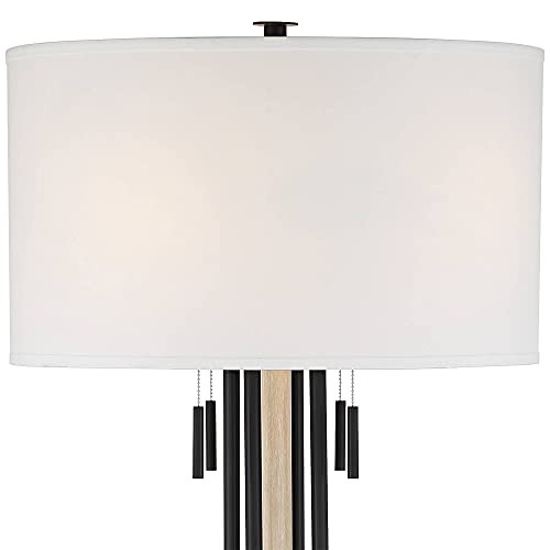 McKinley 73 1/4" Tall Black 4-Pull Chain Floor Lamp Living Room