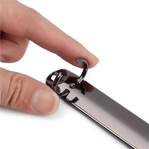 A6 Binder Rings 10pcs Metal Loose-Leaf File Folder Ring Binder Notebook Binding Hoops Clip for Notebook(A7-Gold)