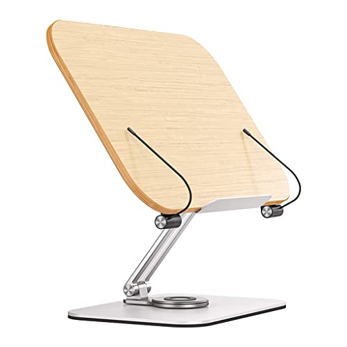 CVXSDFI 360 Rotating Book Stand Read Holder Foldable Aluminum Alloy Notebook Support Home Study