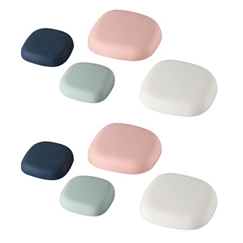 ZSRUIKJN 8pcs/Pack Self Adhesive Silicone Bedroom Home Knob Handle Door Stopper Wall Protector Shield Bumper