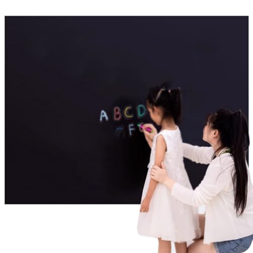 Removable Sticky whiteboard Film, Self Adhesive Magnetic Whiteboard Wallpaper Roll Multicolor Multiple Sizes(Black,47.2x70.7in(120x180cm))