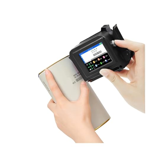 SHIHUANI 12.7mm Print Head Mini Portable Handheld Inkjet Printer for Text QR Code Barcode Date Logo Label(Without Ink,EU)
