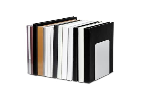 Maul Premium Metal Bookends, 120 x 140 x 140 mm, 1 Pair