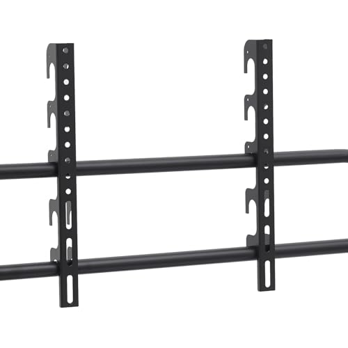 Rolling TV Stand for 32-75 Inch Flat Screen TVs, Portable Mobile TV Cart with Wheels, Easel Style Floor Stand for Business, Office, School & Home Use (Black)