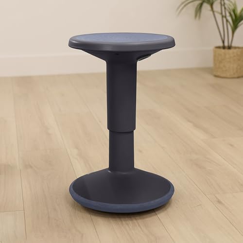 Back2School Express Adjustable Height Active Learning Wobble Stool, Black