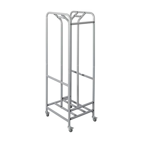 ECR4Kids The Surf Storage Rack, Holds 30 Lap Desks, Classroom Furniture, Silver
