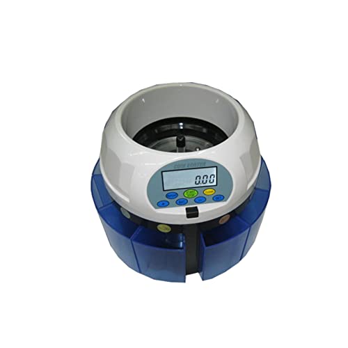 GAZOGJ Money Counter Coin Counter Machine Money Counter Mixed Coin Value Sorter Automatic Electronic Counter with Coin Drawer Hs-Ksw650 Fast and Easy to Use,USD