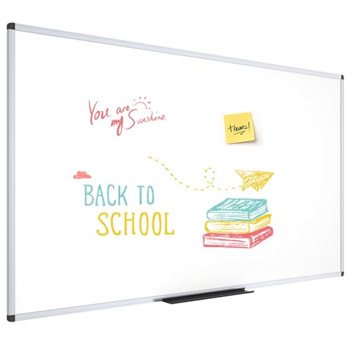 VIZ-PRO Large Dry Erase Board/Wall Mounted Whiteboard, 72 x 48 Inches
