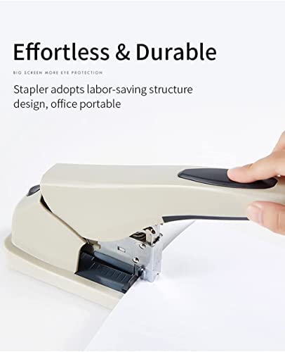 fhda Desk Staplers Large Heavy Duty Thickened Desk Staplers Handheld Push Stapler Labor Saving Desktop Stapler for Office Supplies Student Stationery Portable Desktop Staplers Home Office Supplies