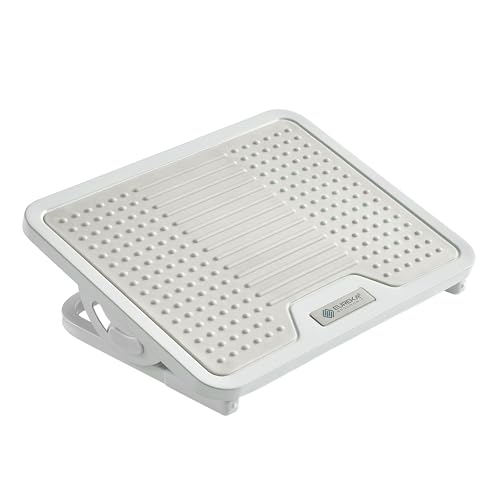 EUREKA ERGONOMIC Foot Rest Tilt Adjustable Metal Frame Light Gray