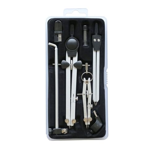 HYffUUOP Professional Drafting Compass Set Metal Compass for Geometry Engineering Drawing Tools with Extension Beam Dividers Math Compass