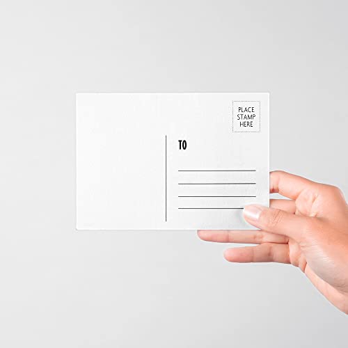 Reskid Blank Postcards for Mailing. 1000 White 4x6 Blank Post Cards, Blank Mailable Postcards Set. Make Your Own Printable Postcards. 14pt Postcard Paper Cardstock, Bulk Post Card (4x6, 1000, Pack)