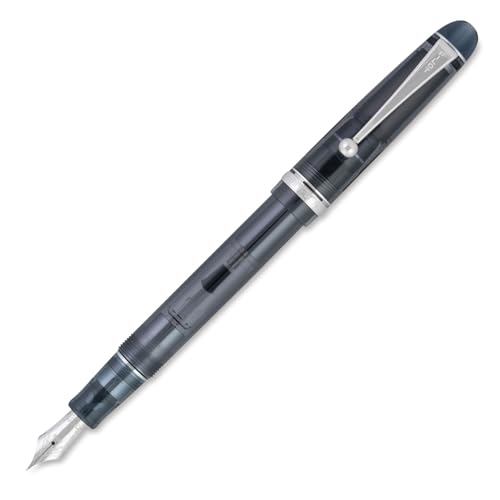 PILOT Custom 74 Fountain Pen, Black Smoke Barrel, Medium Nib (60955)