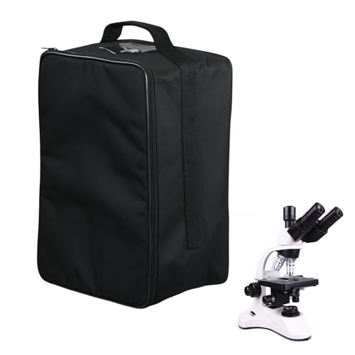 BEMAXYE Microscope Carrying Case with Front Pockets 7.8" L x 6.6" W x 14" H - Universal, Foldable, Waterproof & Lightweight